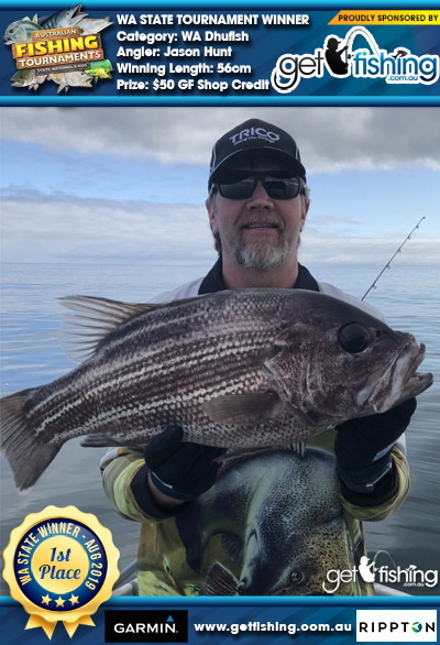 WA Dhufish 56cm Jason Hunt Get Fishing $50 GF Shop Credit